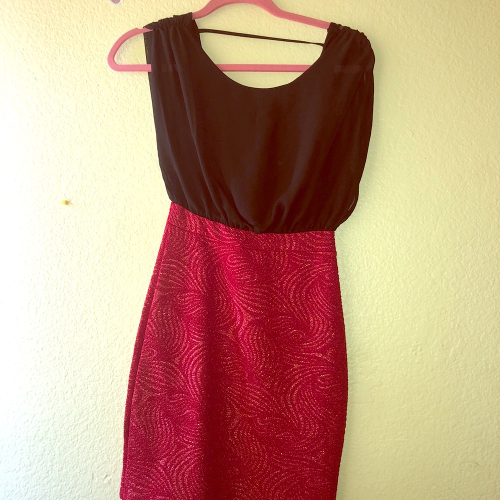 Black and red dress